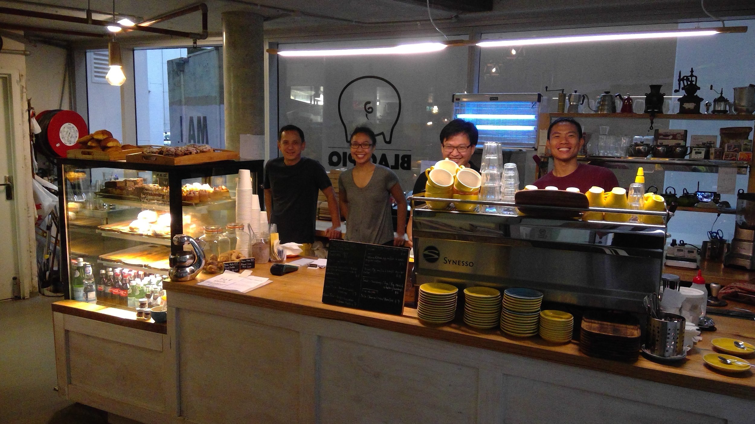 Happily working at Blaq Piq in Sydney's CBD