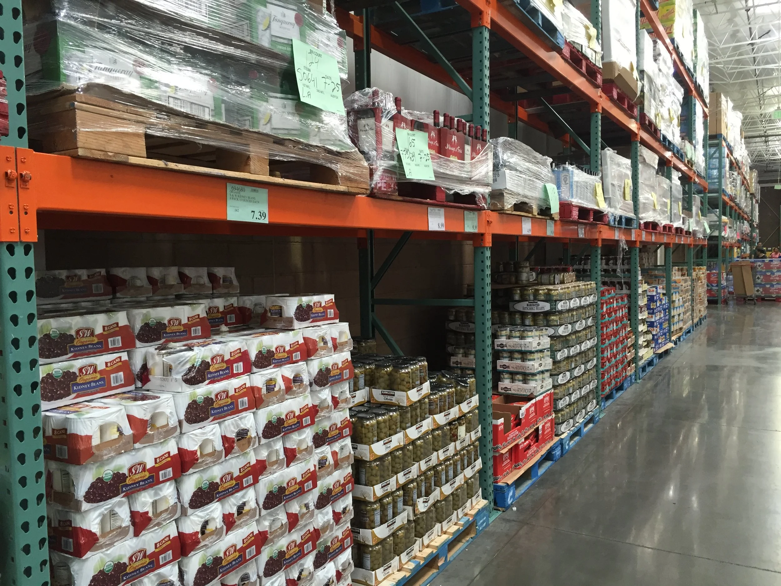 A picture I snapped during a recent visit to Costco. Nothing stocked on shelves. Buy it right off the pallet.