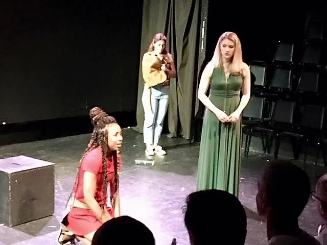 Sadaya Aiken, Siena D'Addario and Colleen Wright in The Passion of Athena