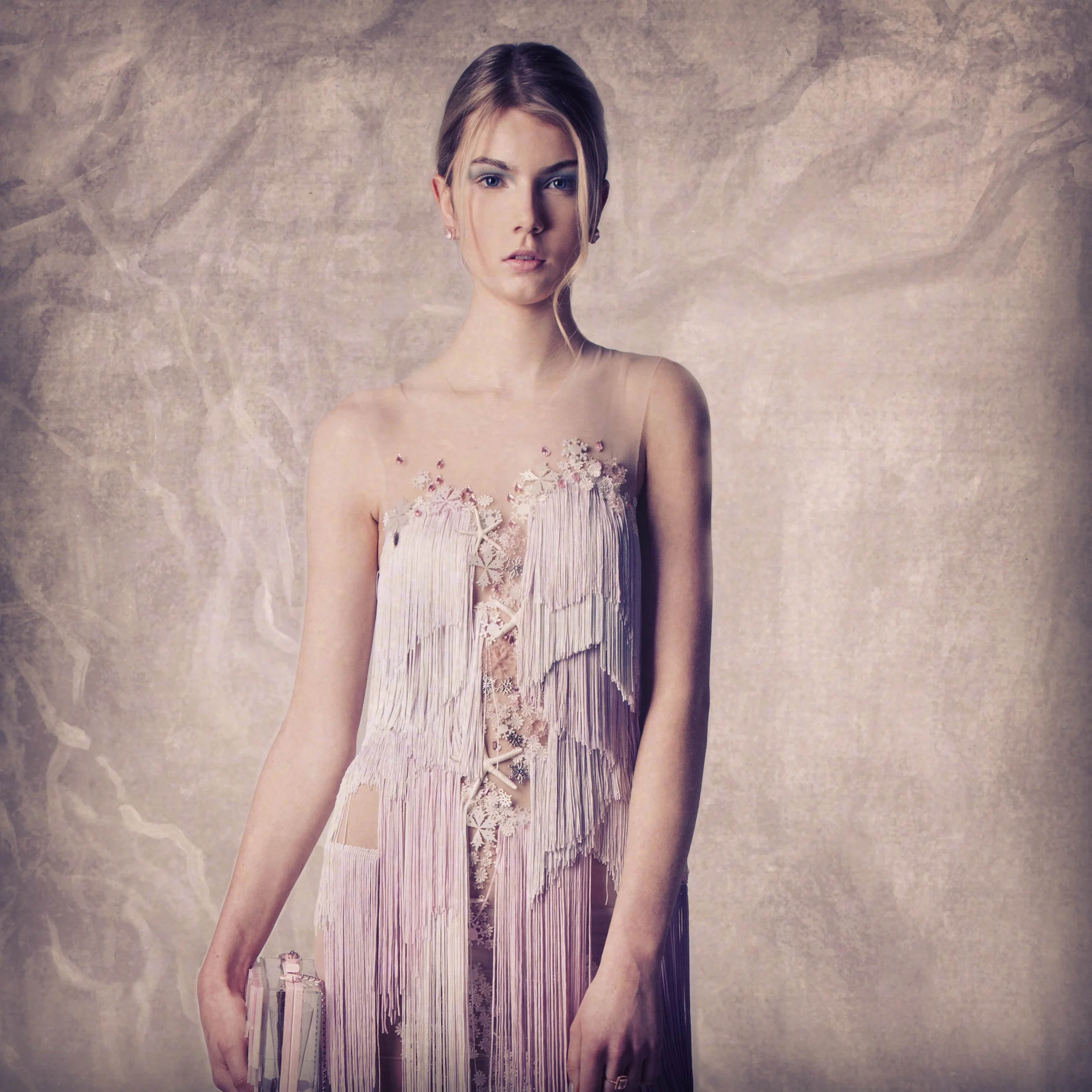 Ice Blue Make Up Look for Fashion Shoot, London