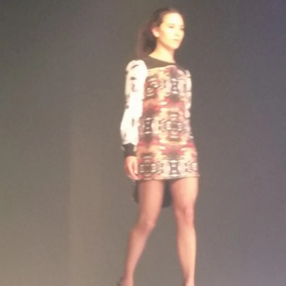 On the Catwalk, Anglia Ruskin University Fashion Show, Cambridge