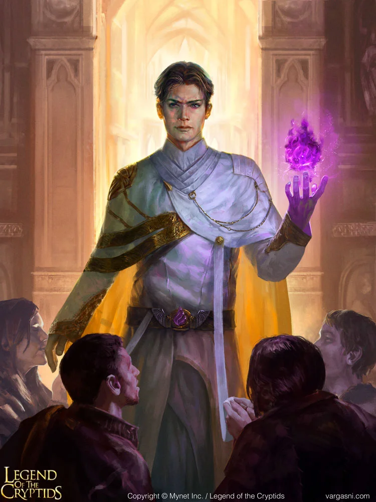 The Sect of the Violet Blaze congregated for a special ceremony to honor the ordainment of their newest priest, Lonstein. "I solemnly swear to devote my life to the service of our god and the faithful."