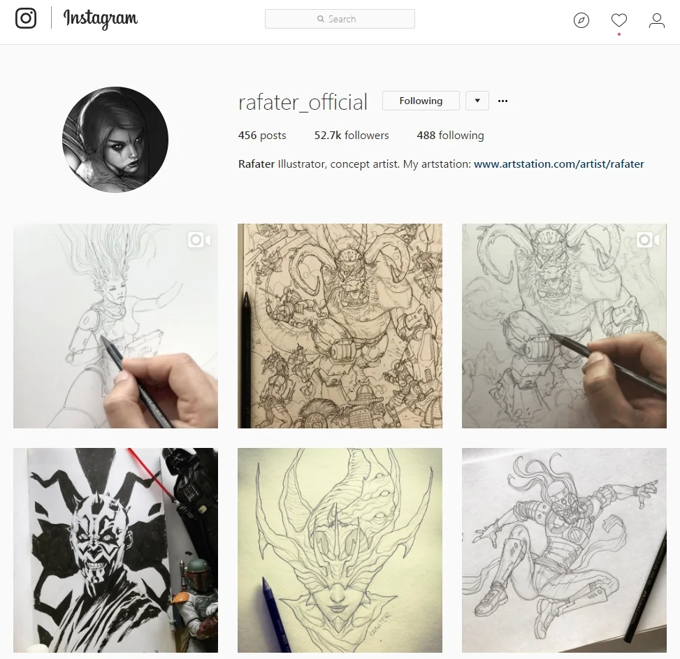 y Rafater subiendo uno y a veces dos posts al dia a instagram.
