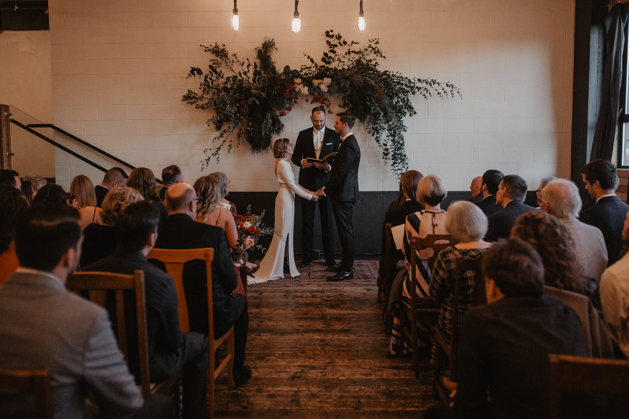 A wedding ceremony at Union/Pine