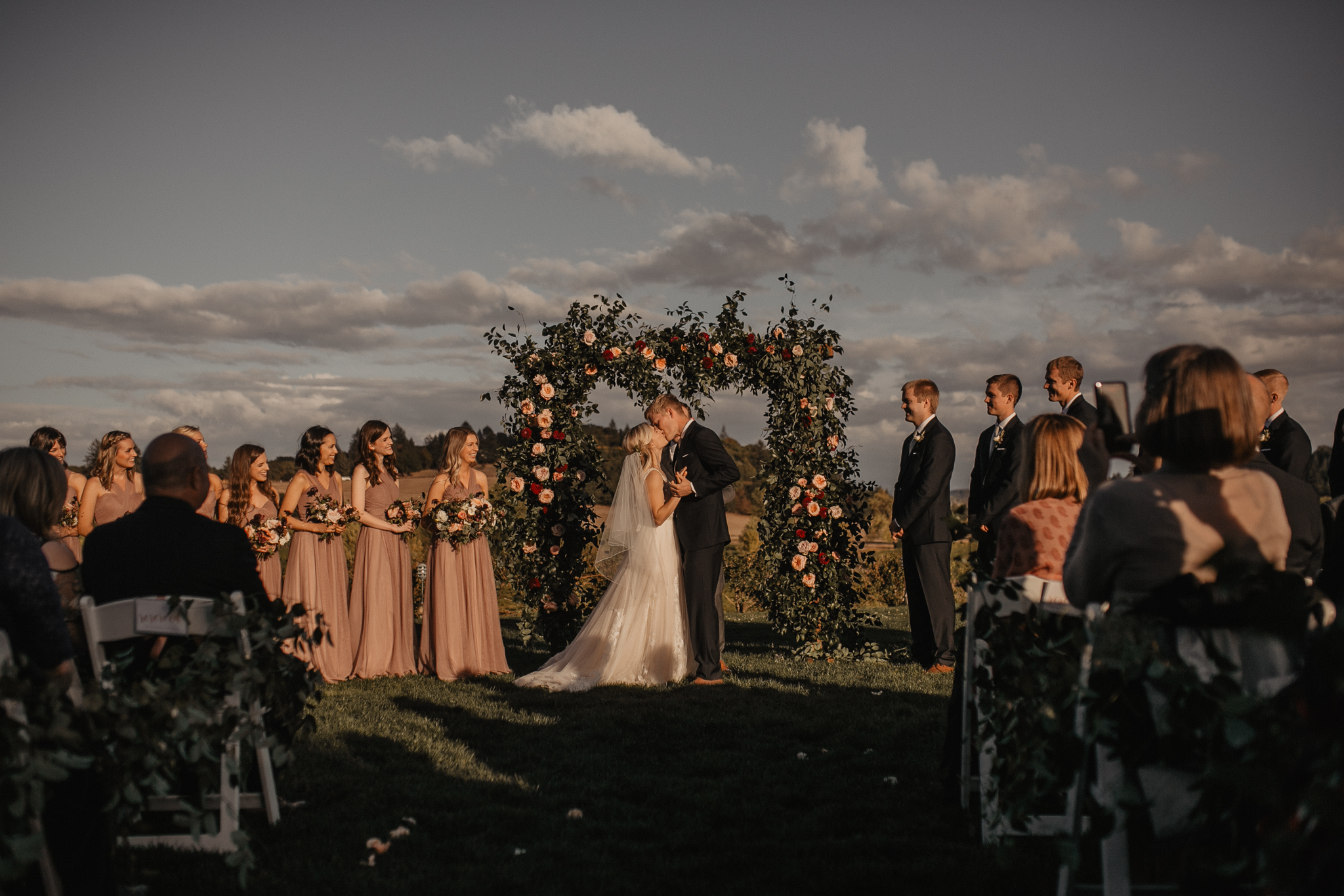 Zenith Vineyard Outdoor wedding ceremony