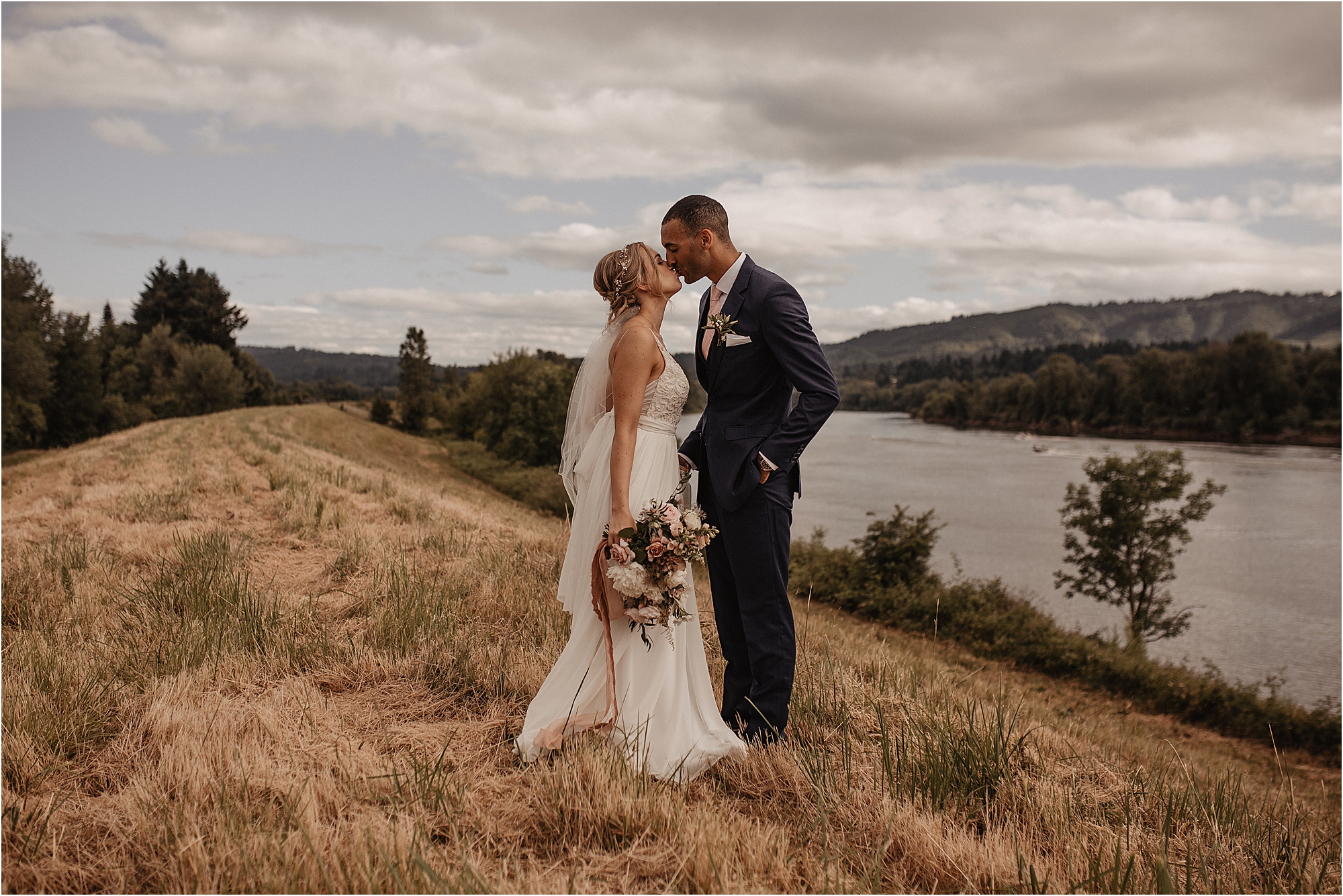 Sauvie island Portland wedding