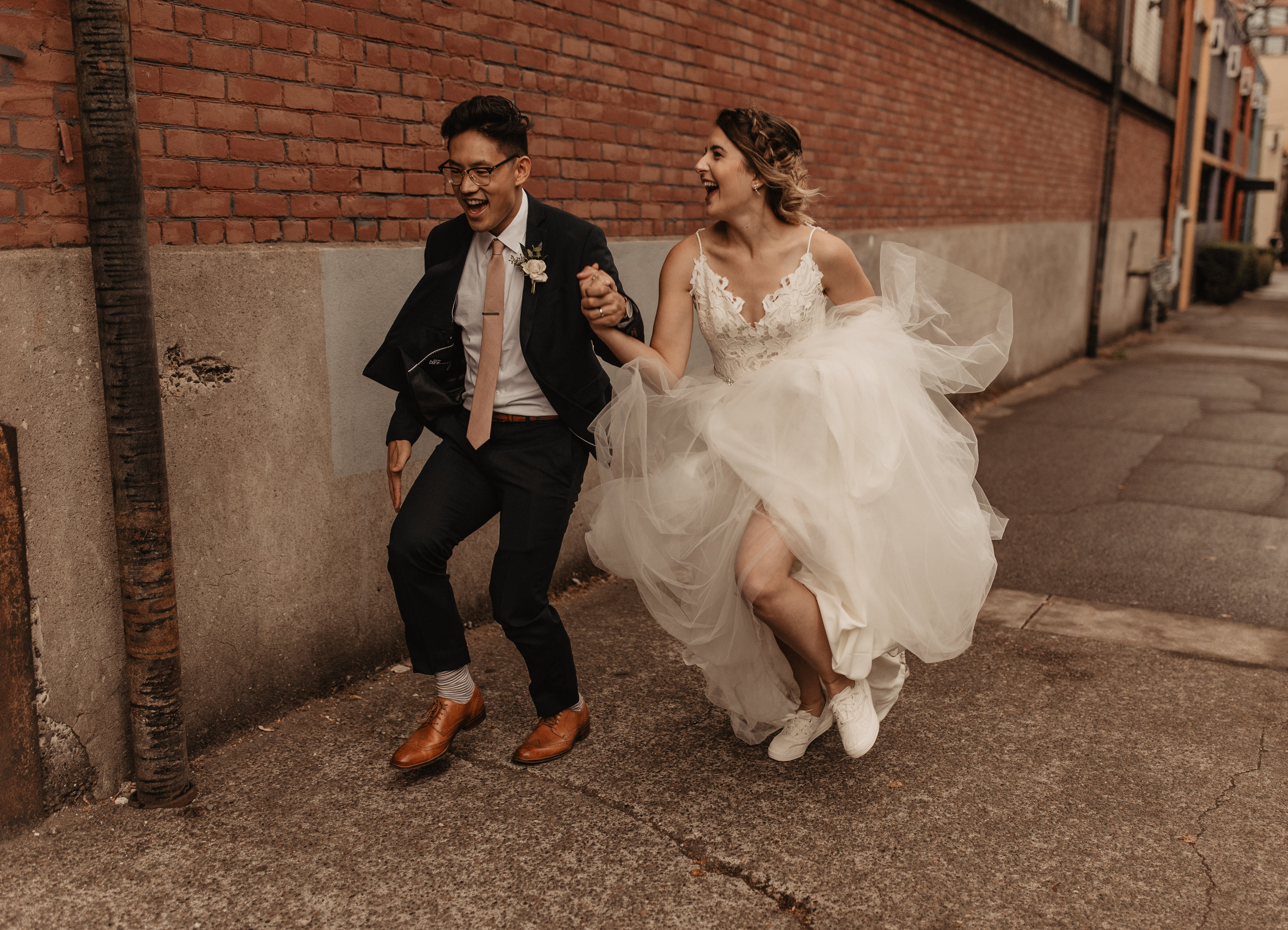 Industrial-Chic Wine Bar Wedding // Portland, OR // Andrew & Kaitlin