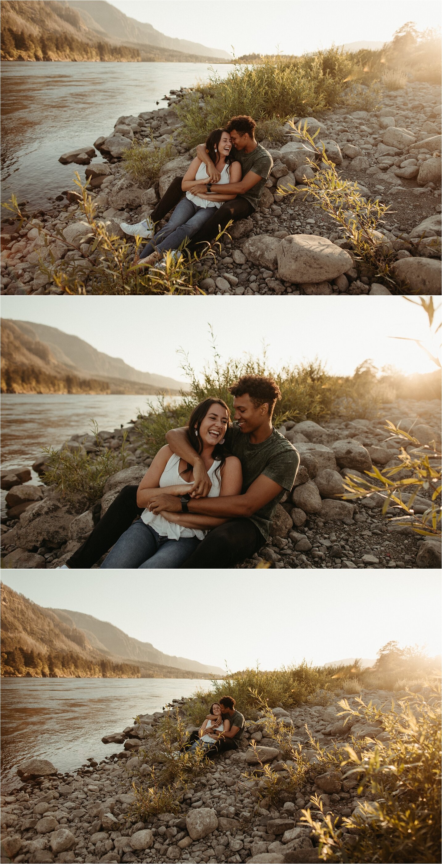 Columbia River Gorge Engagement Photo Location