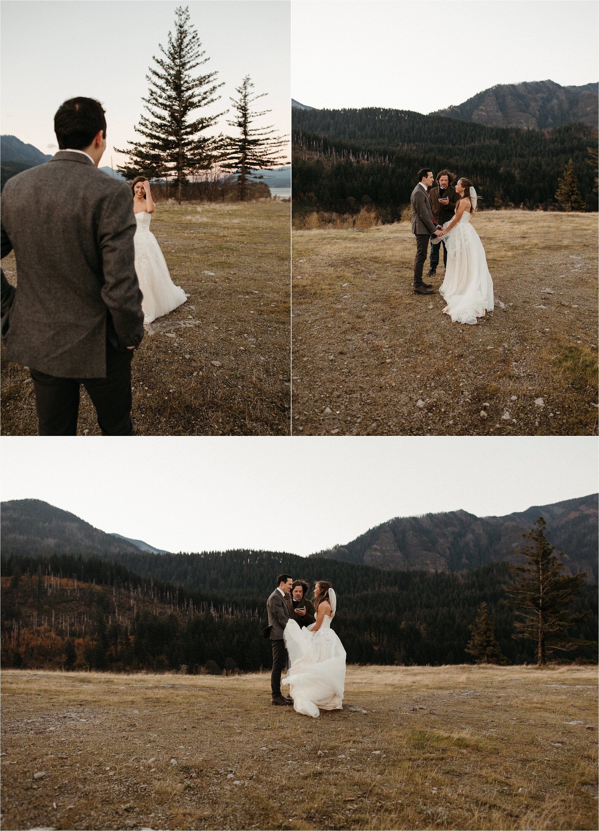 Columbia River Gorge Elopement Ceremony