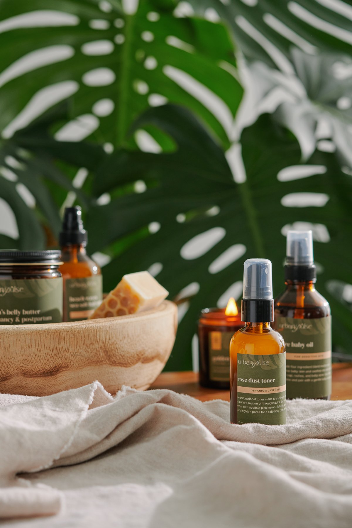 Urban Pulse bath and body products photographed by Philadelphia photographer Tina Crespo