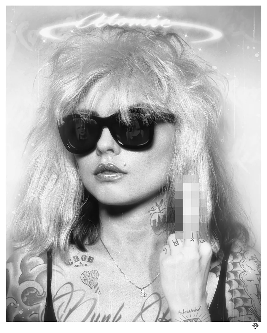 Atomic Girl B&W
