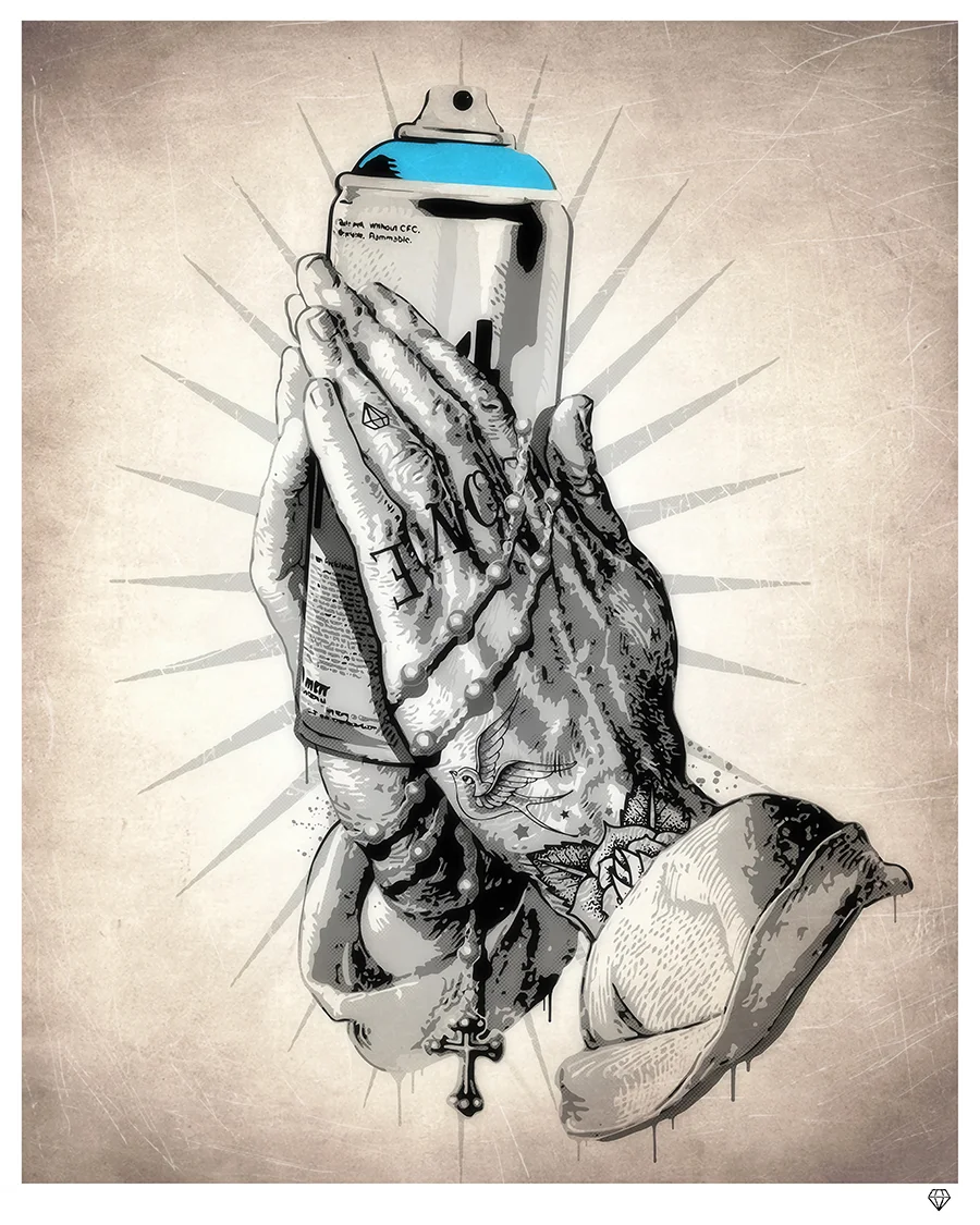 Spraying Hands