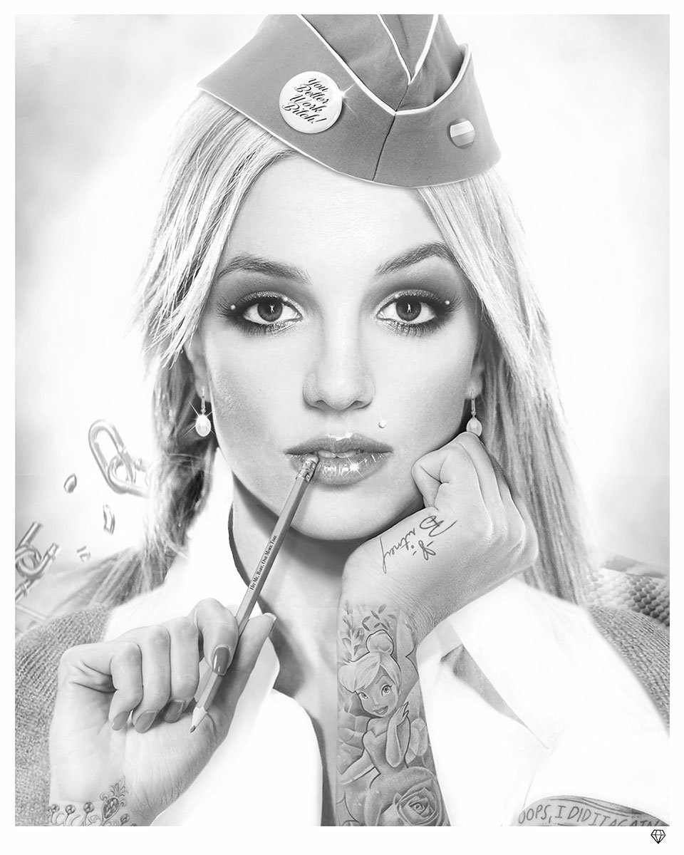Britney-Tattoo-B&W-24x30.jpg