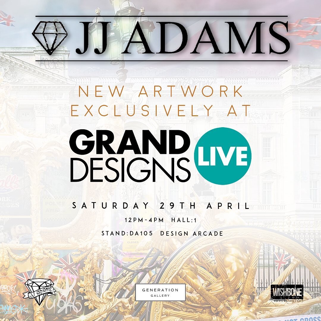 Artwork Exclusive! I&rsquo;ll be at Grand Designs Live in London launching an exclusive piece of art artwork to celebrate the coronation (edition of 45) with @generationgalleryofficial on Saturday the 29th from 12-4pm. Don&rsquo;t miss out! #art #art