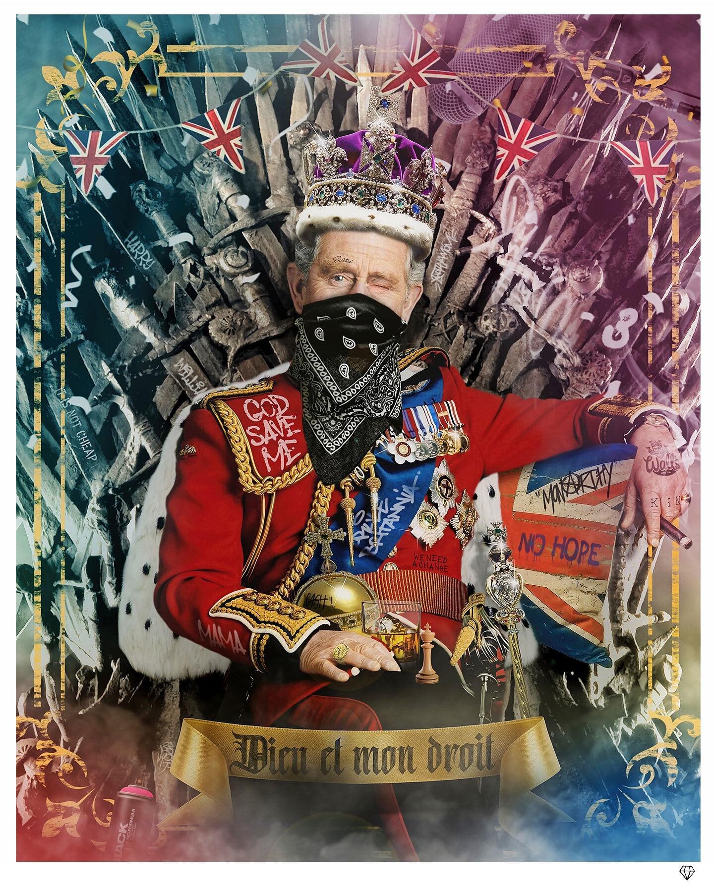 God Save The King! The first ever timed release is available right now and time is running out! it is ONLY available to purchase for 3 more days until 9am on Tuesday 9th May. Edition size is entirely dependant on print sales during this 7 day window.