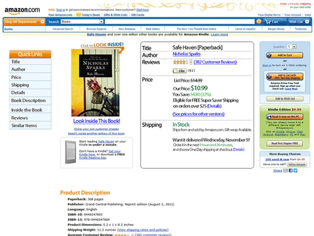 Amazon Product Page Redesign