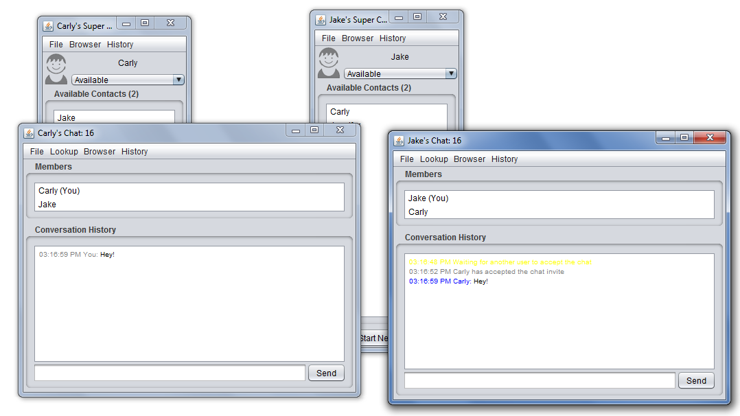 Jython Chat Application