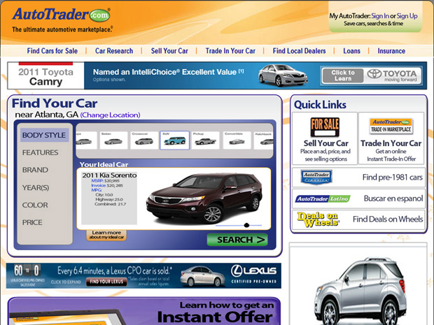AutoTrader.com Site Redesign