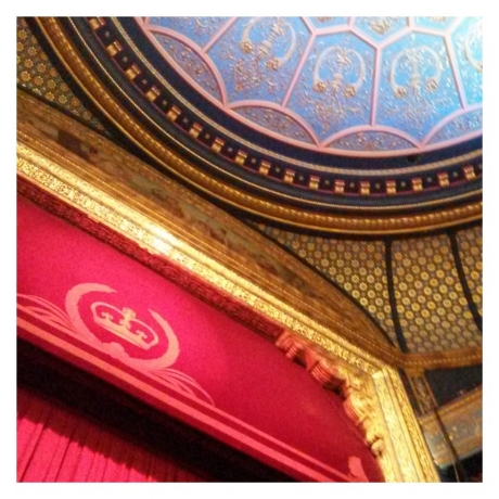 Waiting for the performance to begin