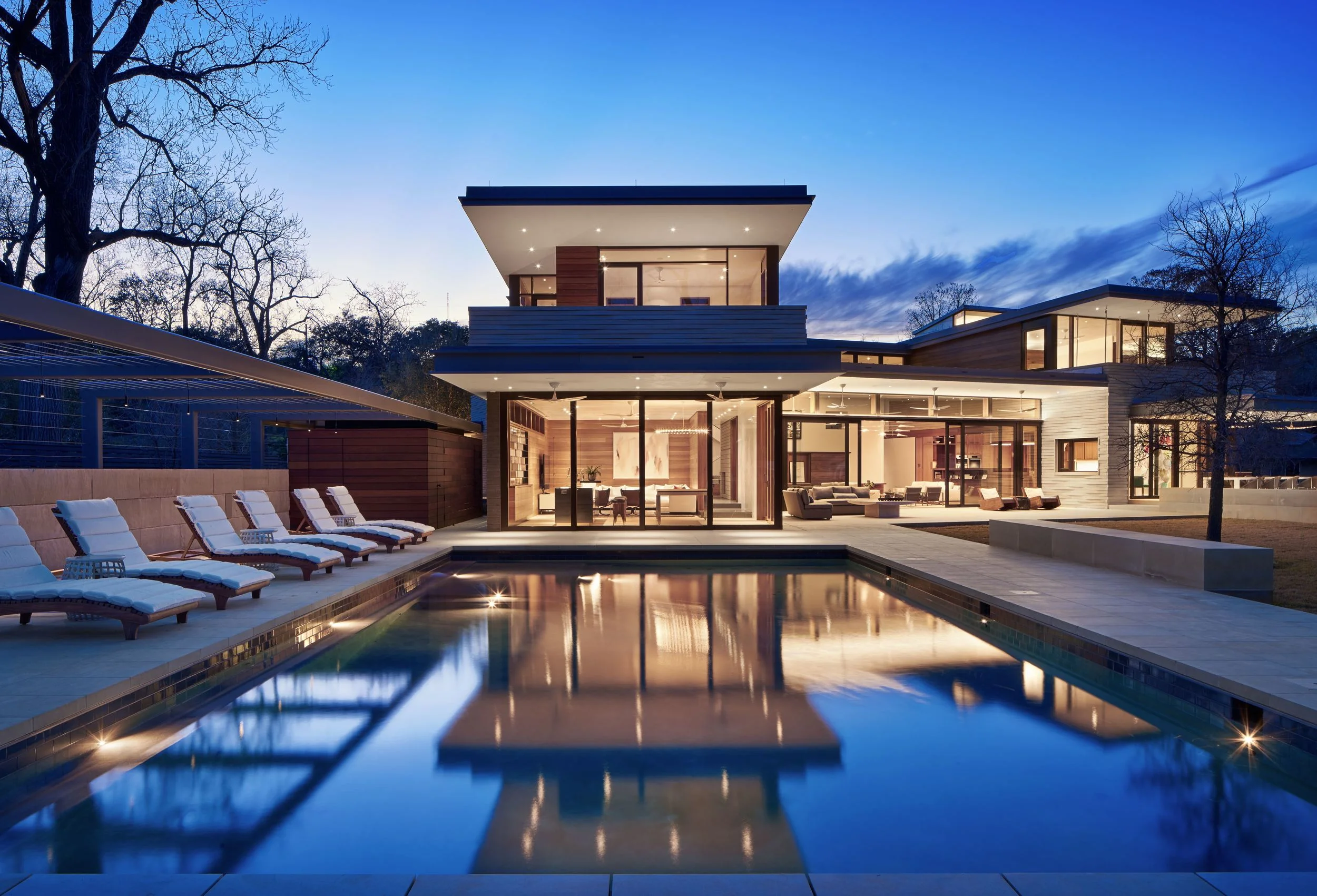 Lake Austin modern pool