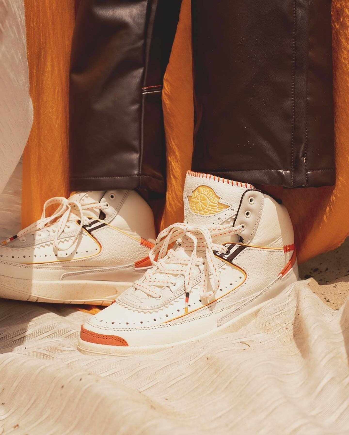 Momentum behind the #jordan2 continues with @maisonchateaurouge sharing their edit of the sneaker. Dressed in playful textures and brogue-styled trims, these bold yet subdued features will certainly leave an impression. Look for the Maison Ch&acirc;t