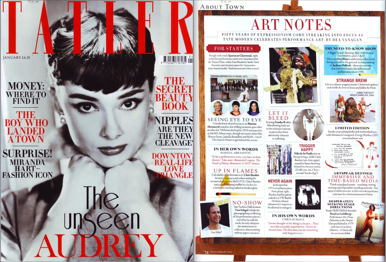 TATLER MAGAZINE, Art Notes: Writer
