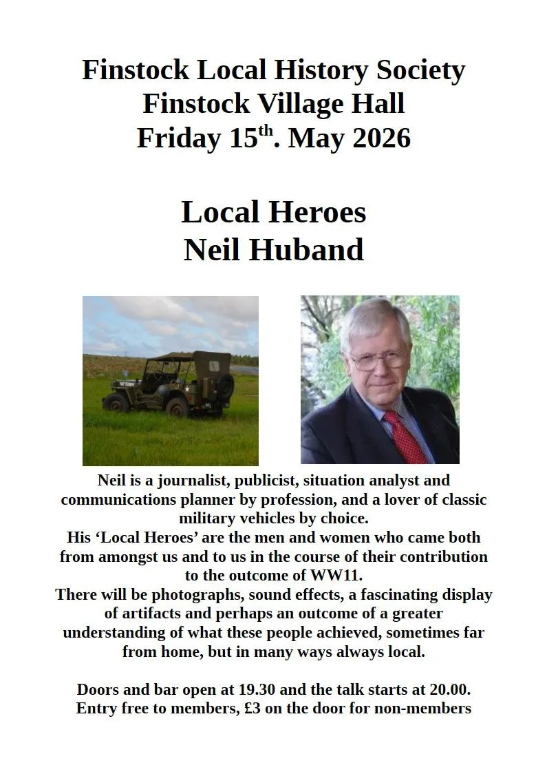 Neil Huband Finstock Local History 15 May 2026