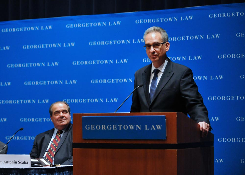 Welcoming Justice Scalia to Georgetown