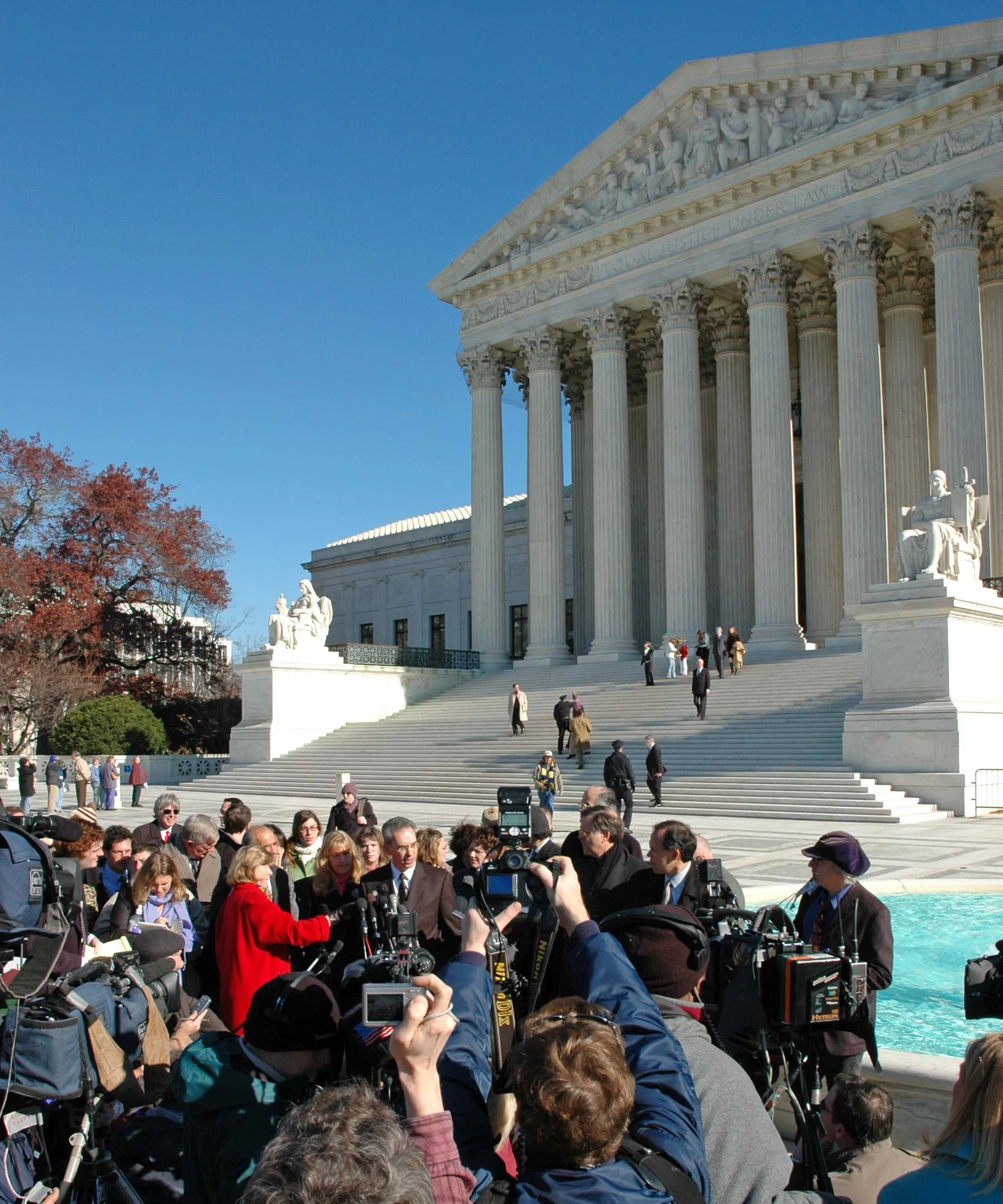Press conference after oral argument in Gonzales v. Raich