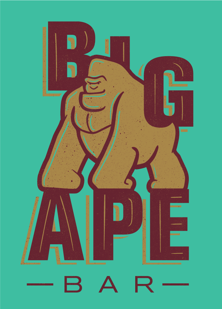 Textured and highlighted logo.