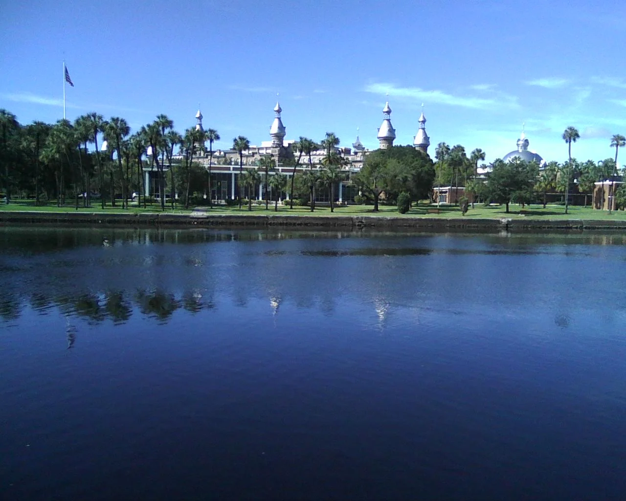 LOOKING TOWARD THE FUTURE: The University of Tampa's Plant Hall as seen across Hillsborough River from Curtis Hixon Waterfront Park.
