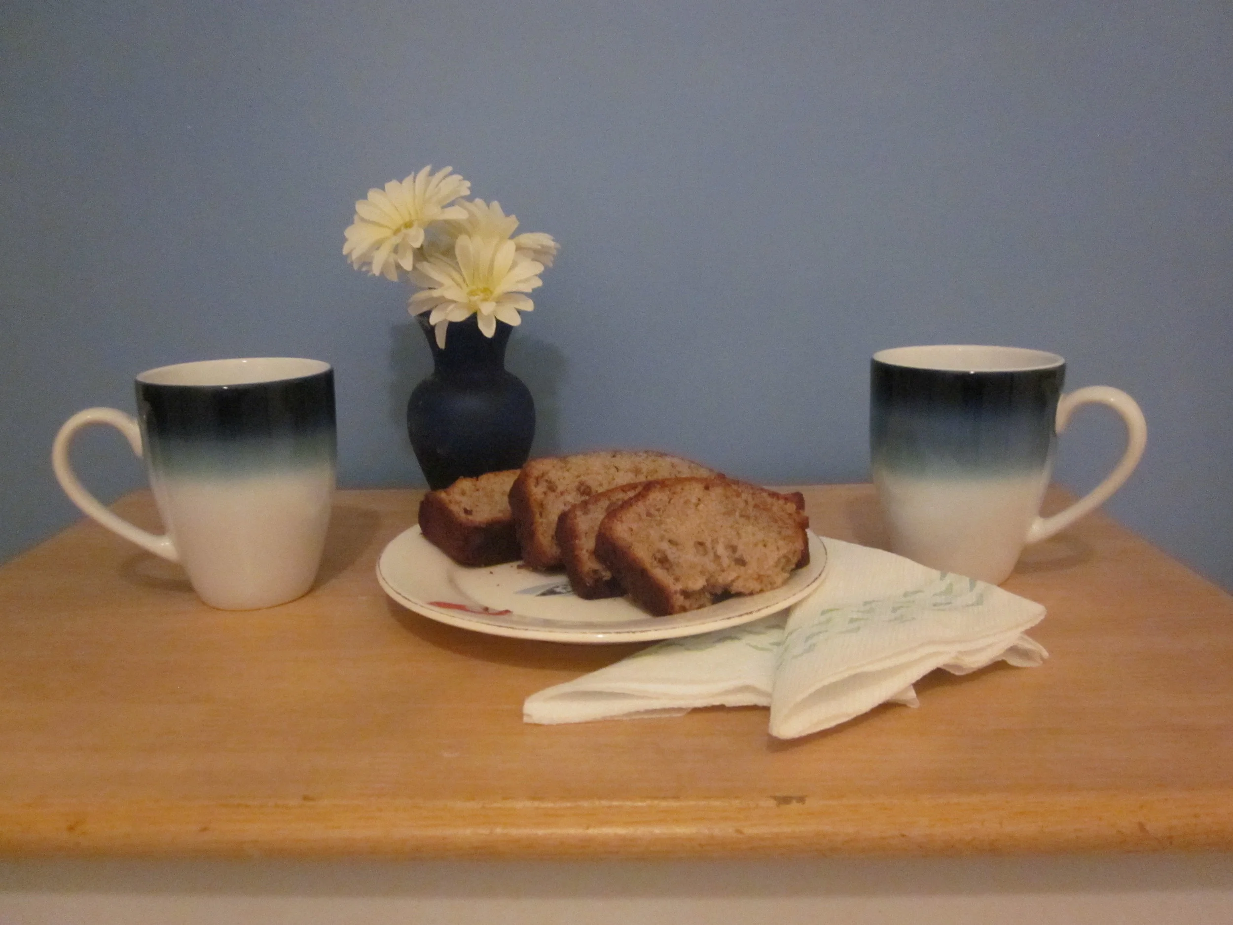 LOVE MATCH -- A WONDERFUL WAY TO START THE DAY Coffee is made for sharing in these matching blue ombre mugs.
