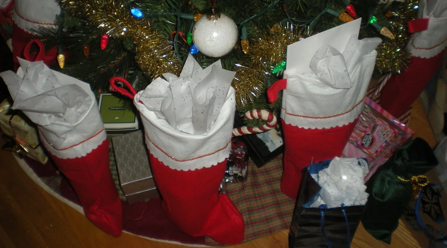 "PRESENTS FOR EVERYONE!" Though their presence was the real gift.