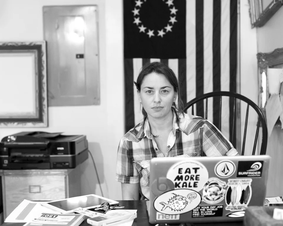 jill previti, owner/artist of true north gallery | kennybunkport, 2014