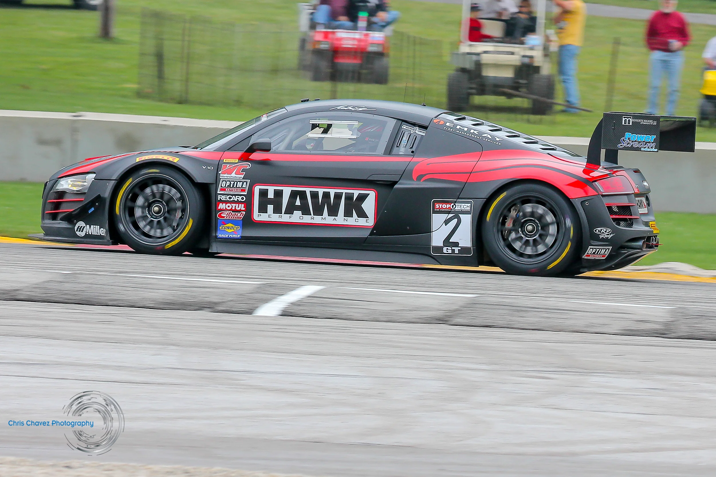 #2 Mike Skeen with Hawk Performance in a Audi R8 Ultra