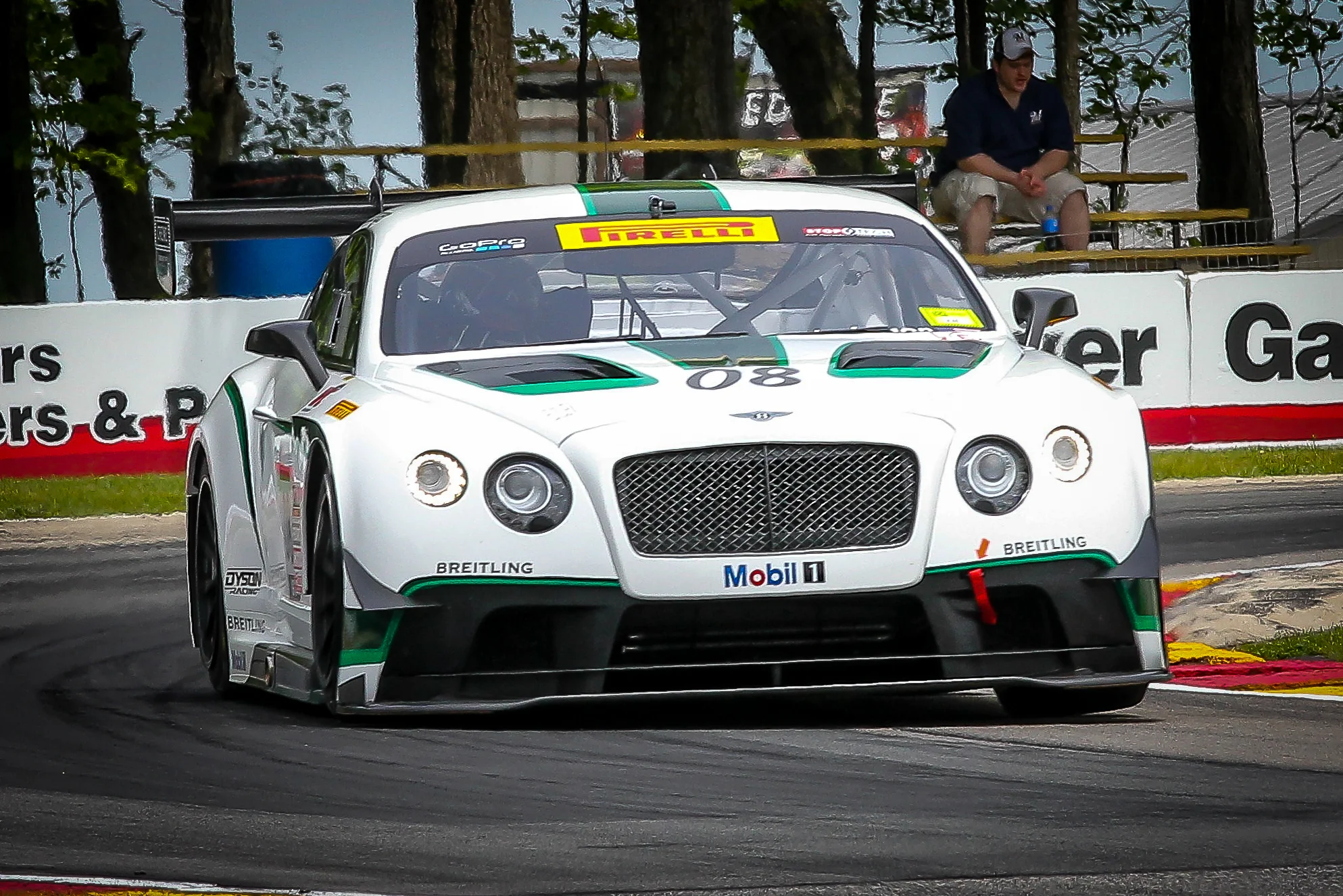 Dyson Racing Butch Leitzinger - Bentley Continental GT3 - Picture Credit - Chris Chavez Photography