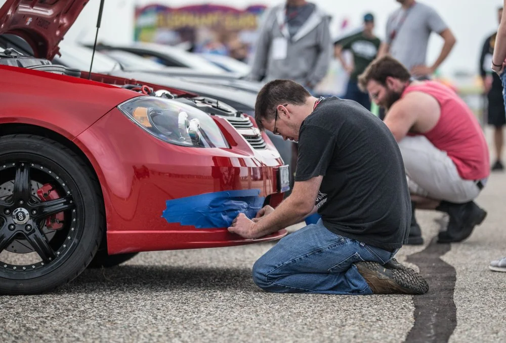 Racers dedicated their mornings to important race prep.