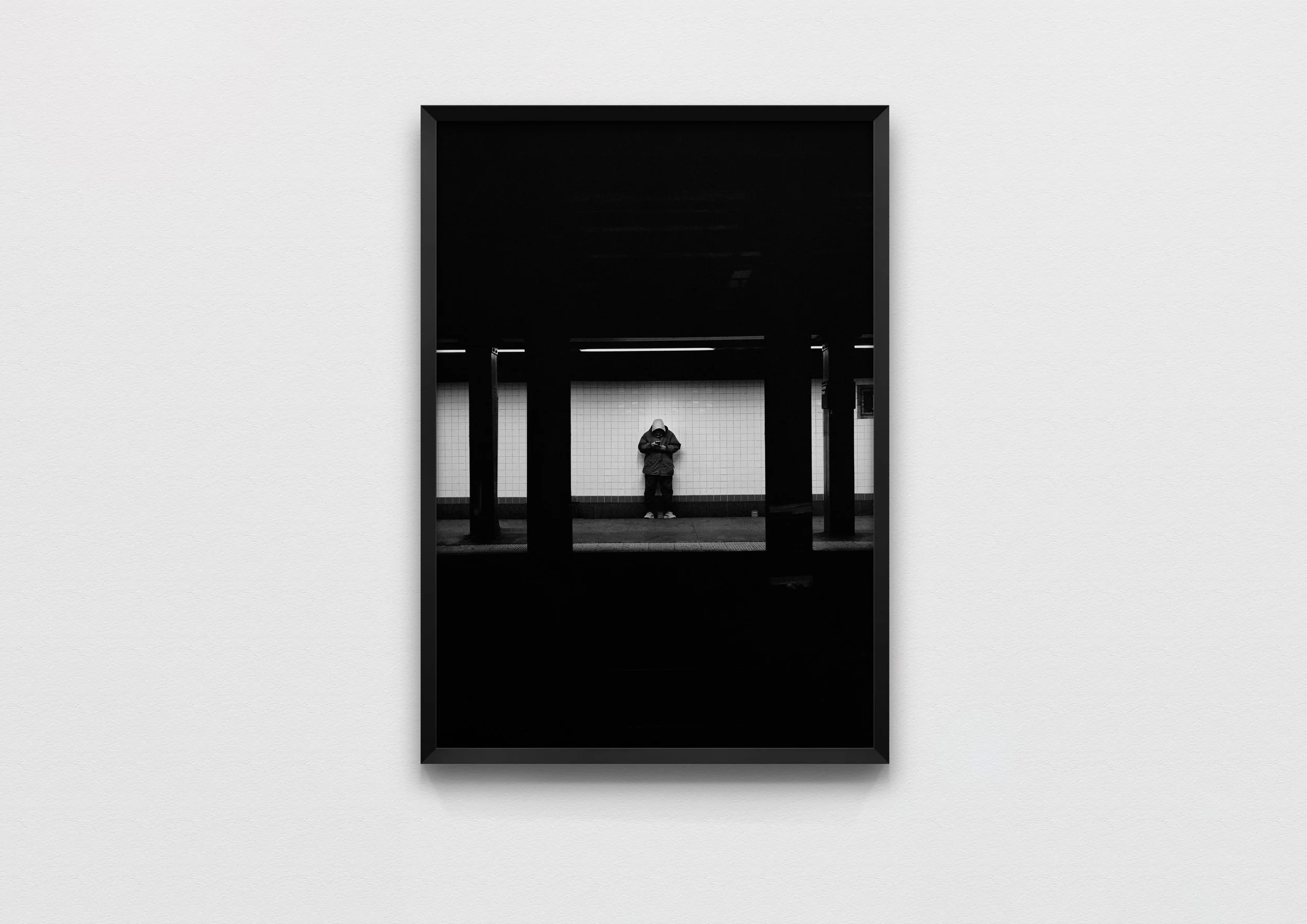   [untitled &amp; alone in the subway]  New York 2019  50 x 70 Archival Print 