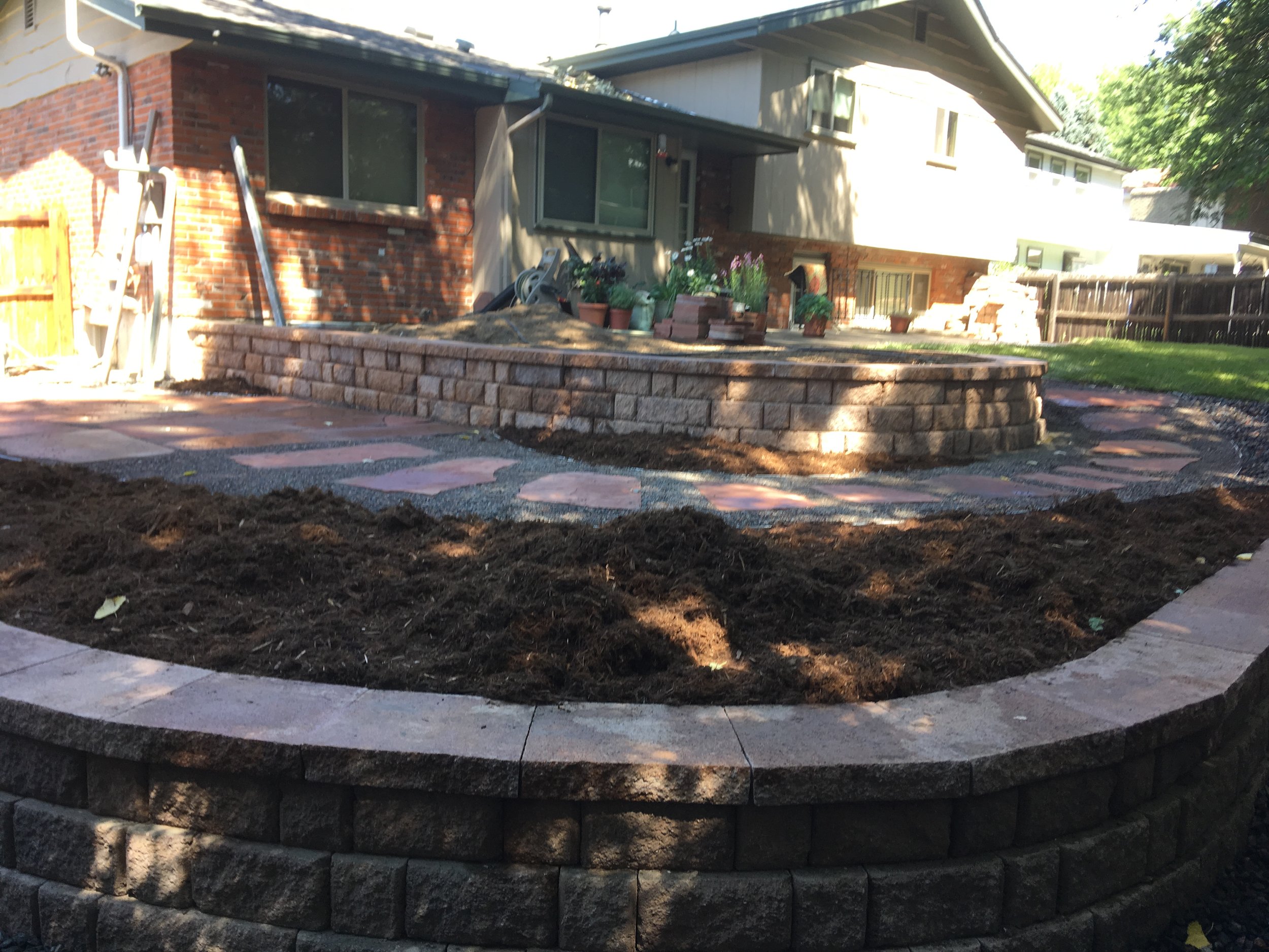 Pavestone retaining wall