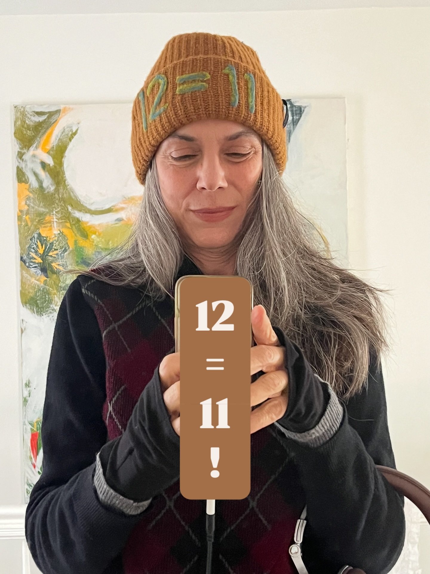 Twelve Gardens Ltd. is 11 this year! Thanks to Diana de Forest , and artist and lawyer, for this celebratory hat&mdash;an unexpected gift i received in the mail:) And of course her bespoke felted coat!