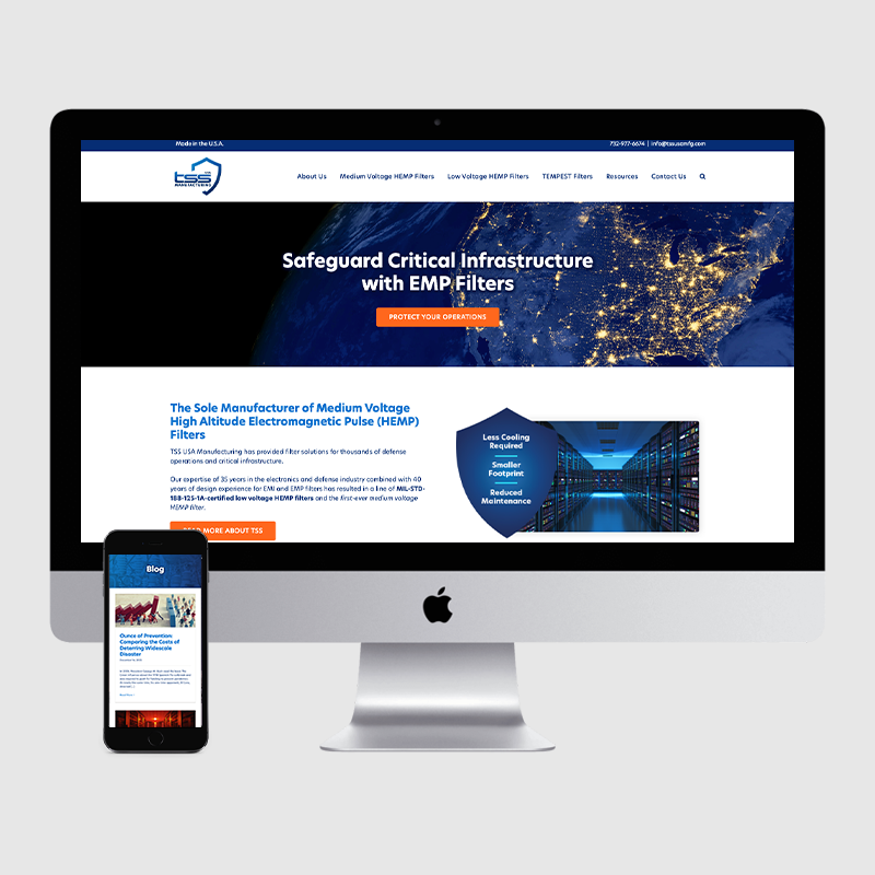 TSS USA Mfg: Website & Social