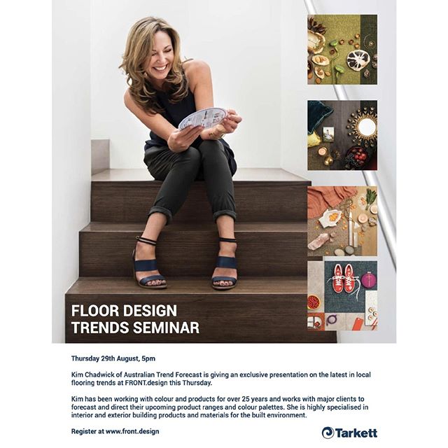 This year's FRONT.design 2019 event kicks off in Sydney tomorrow! In conjunction with @tarkettofficial, our Director, Kim Chadwick, will be presenting on commercial flooring design trends. The speech will look at how our continuously evolving lifesty