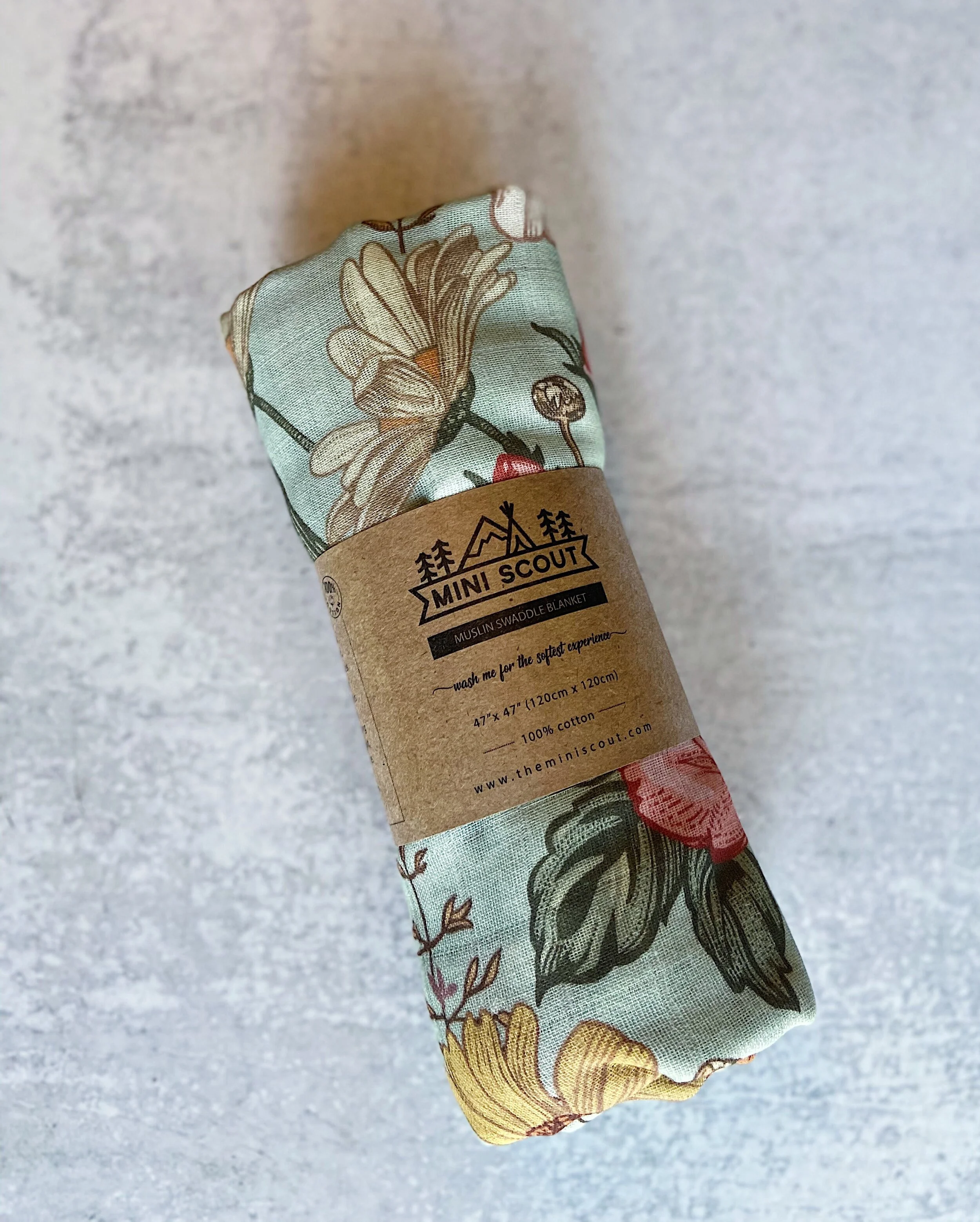 mini muslin blanket
