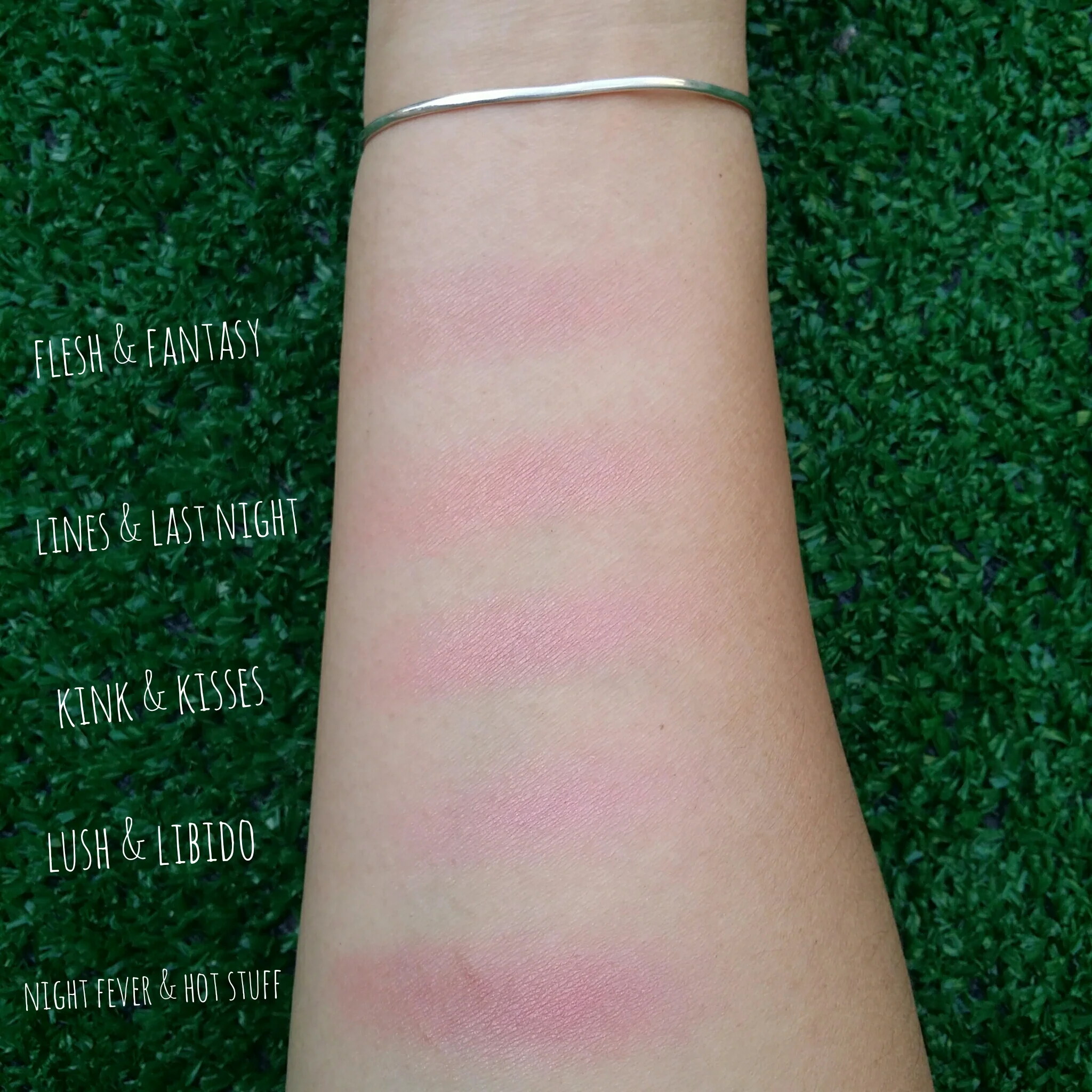 swatches on NW20 in natural light.
