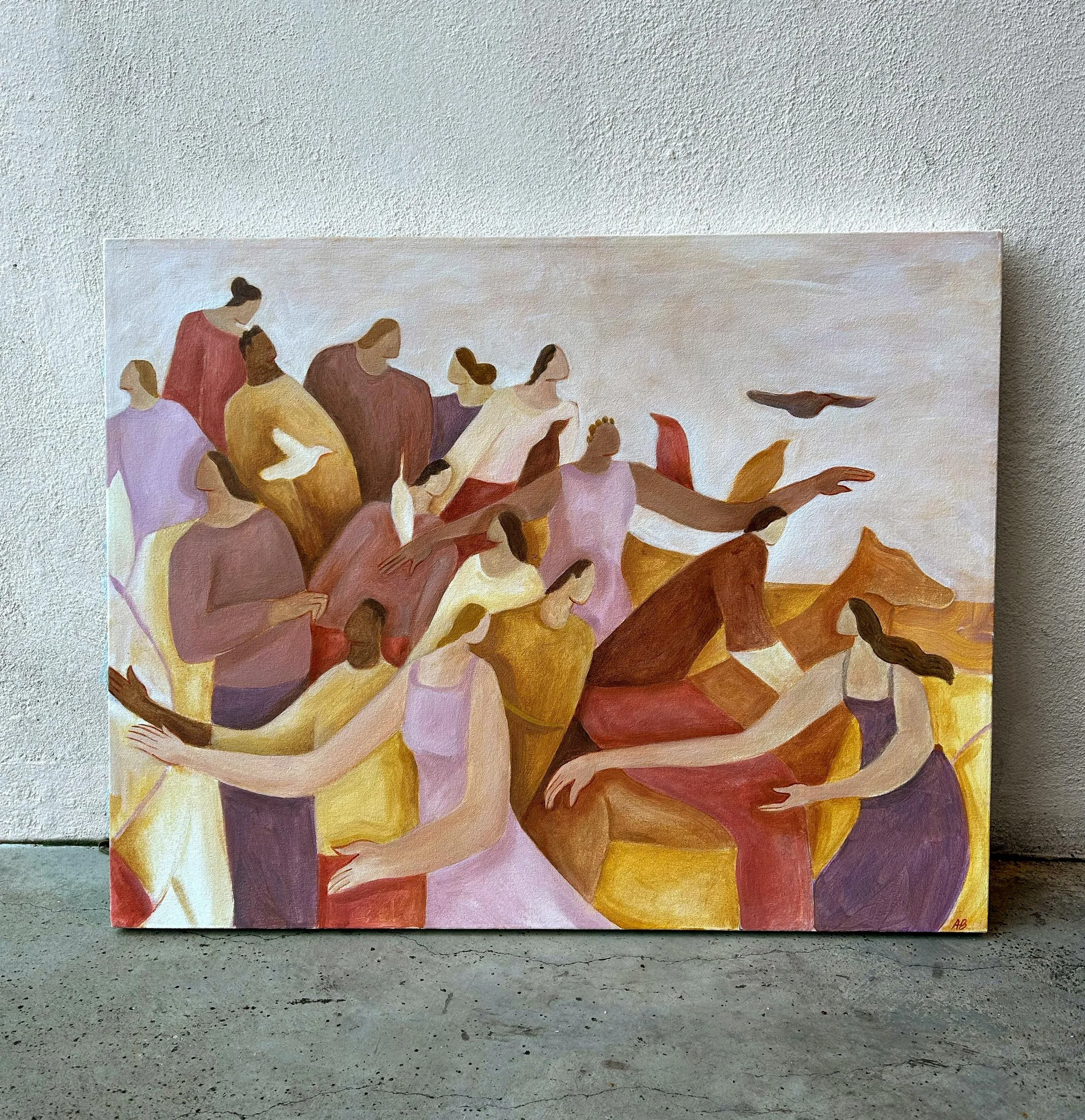  The Journey II  28” x 22”h  Acrylic on Canvas   2025 