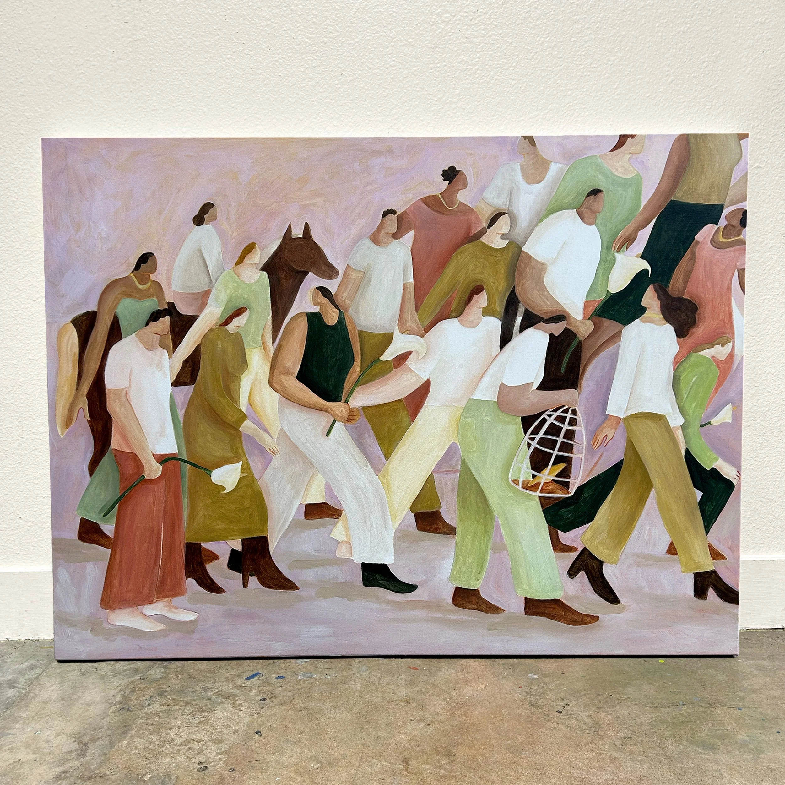  The Journey  40” x 30”h  Acrylic on Canvas   2025 