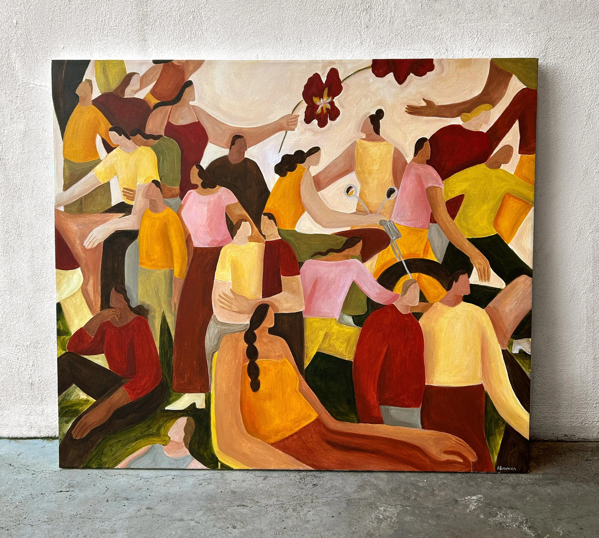  Murmuration  46” x 40”h  Acrylic on Canvas   2026 