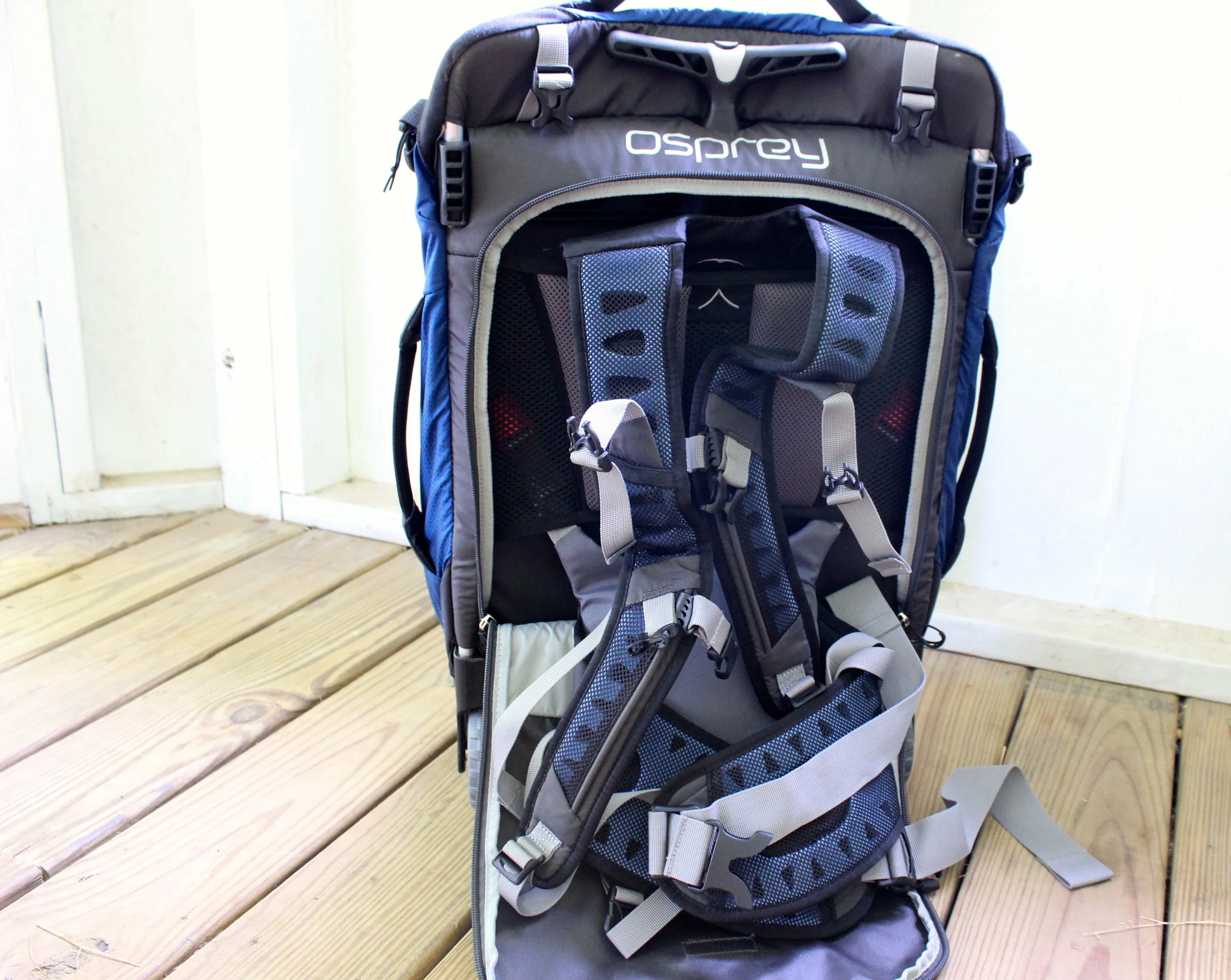Unzipped Osprey Backpack