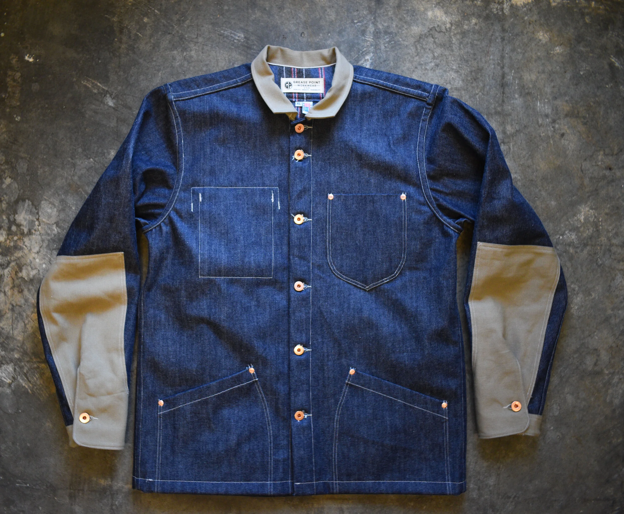 flannel lined denim shirt