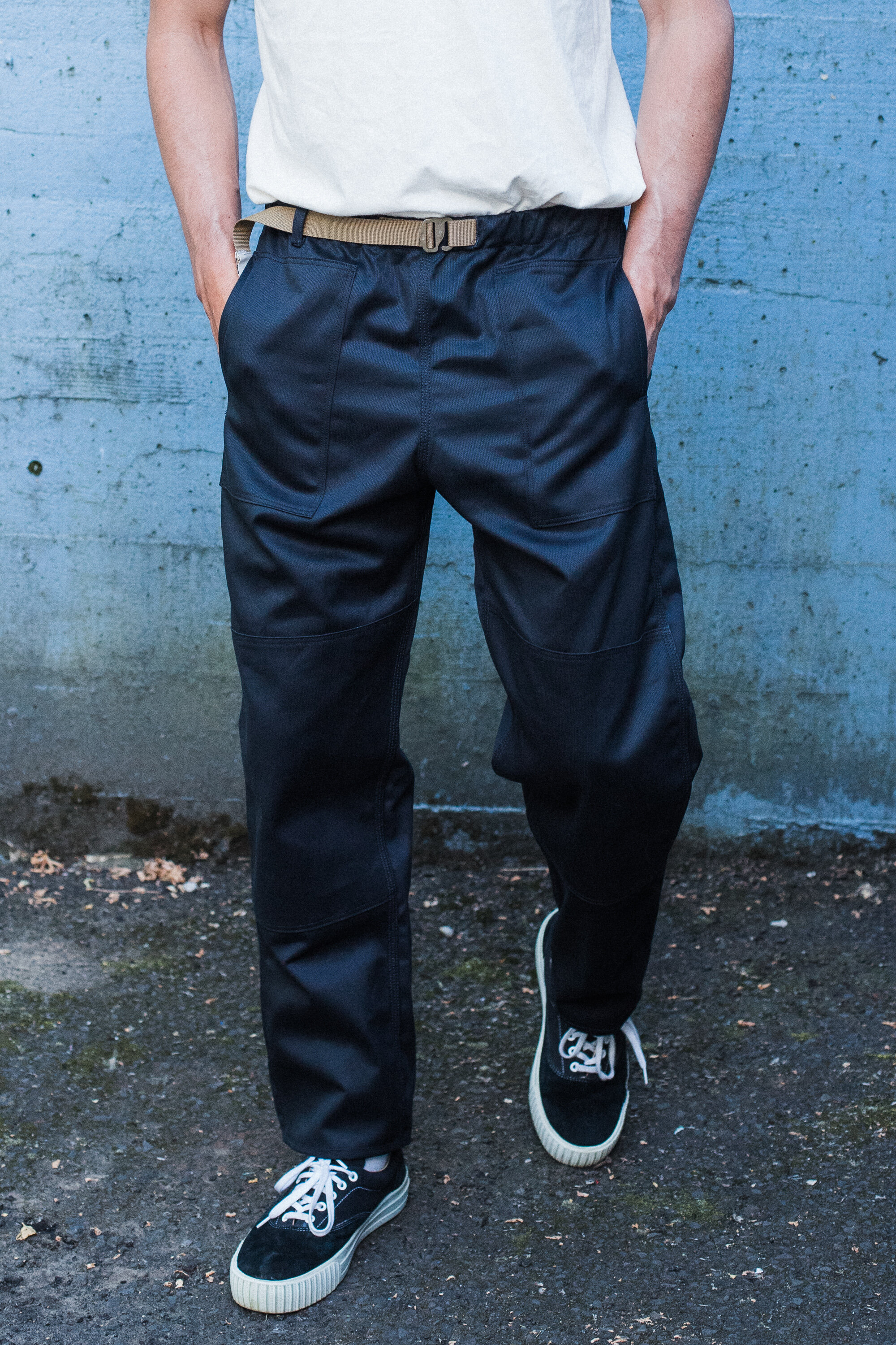Easy Pant - 10 oz Black Piqué — GREASE POINT WORKWEAR